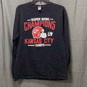 Long sleeve black Super Bowl champs Kansas City Chiefs